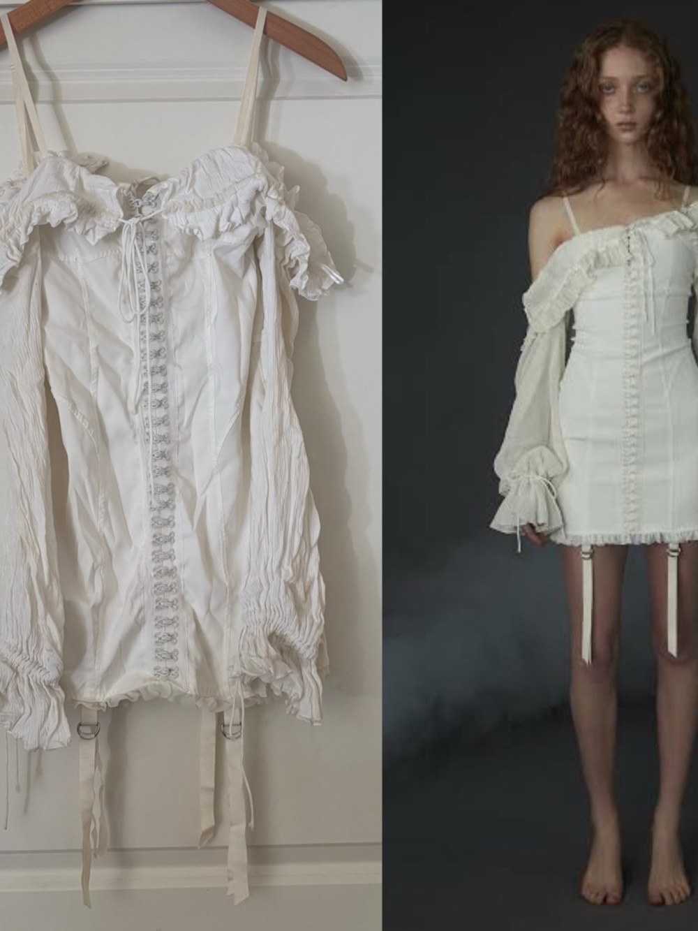 DAISY DAISY TV / DAISY LTD White Holy Vessel Dress Size XS